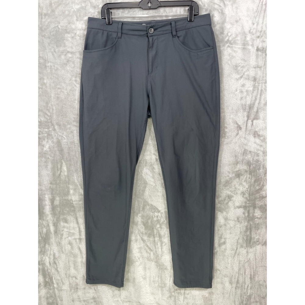 VUORI Meta Pant Men's Size 33 Gray Athletic Slim Style #V430 Performance